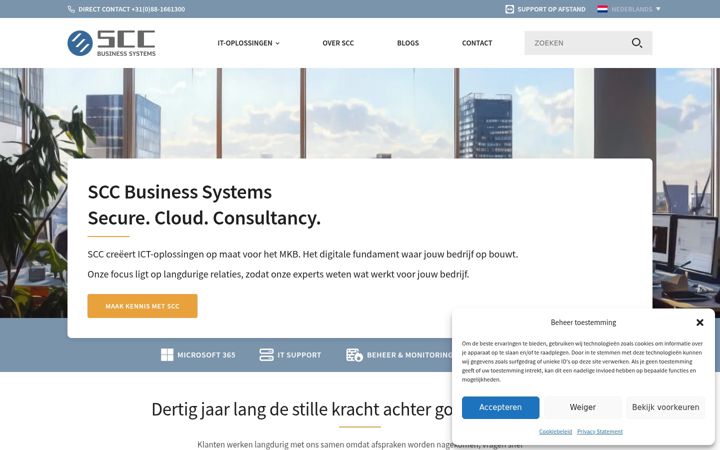 Екранна снимка на scconline.nl
