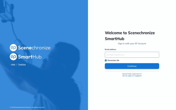 Screenshot of scenechronize.com