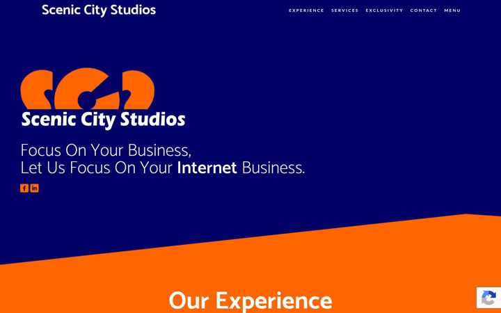 Captura de pantalla de sceniccitystudios.com