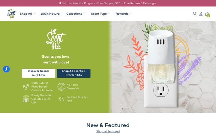 Screenshot of scentfill.com
