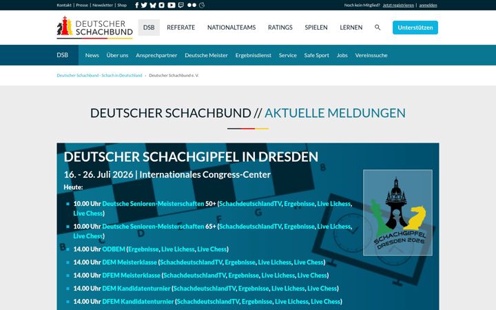 Képernyőkép: schachbund.de