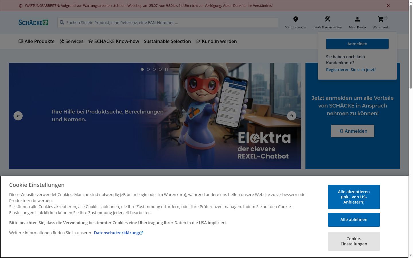 Zrzut ekranu banera zgody wyświetlanego przed jakąkolwiek interakcją