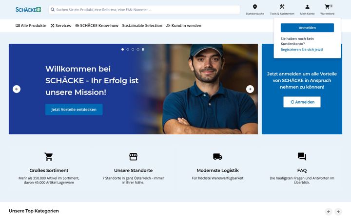 Screenshot of schaecke.at