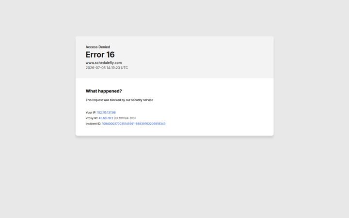 Screenshot of schedulefly.com