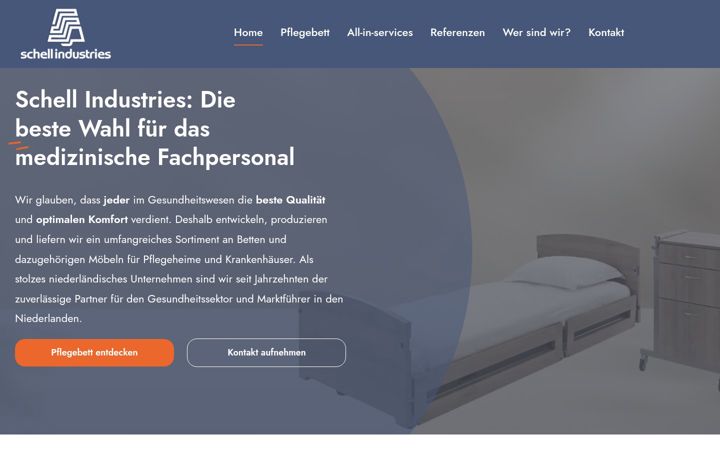 Snímek obrazovky schellindustries.de