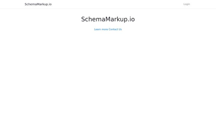 Screenshot of schemamarkup.io
