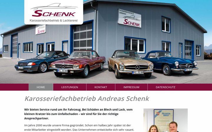 Ekraanipilt saidist schenk-karosserie.de