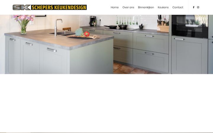 Snimka zaslona za scheperskeukendesign.nl