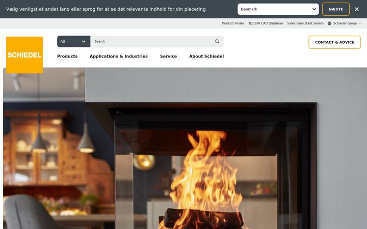 Screenshot of schiedel.com
