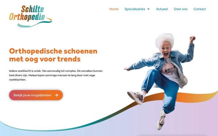 Skærmbillede af schilteorthopedie.nl