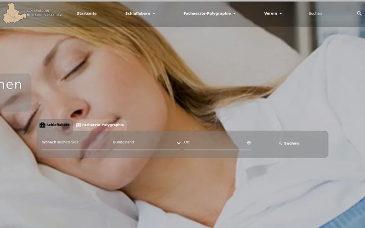 Screenshot of schlafmedizin-mitteldeutschland.com