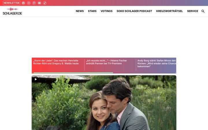 Screenshot of schlager.de