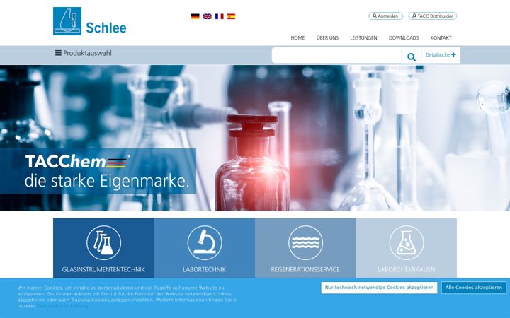 Screenshot of schleegmbh.de