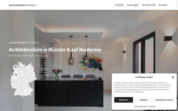 Screenshot von schleuter-architektur.de