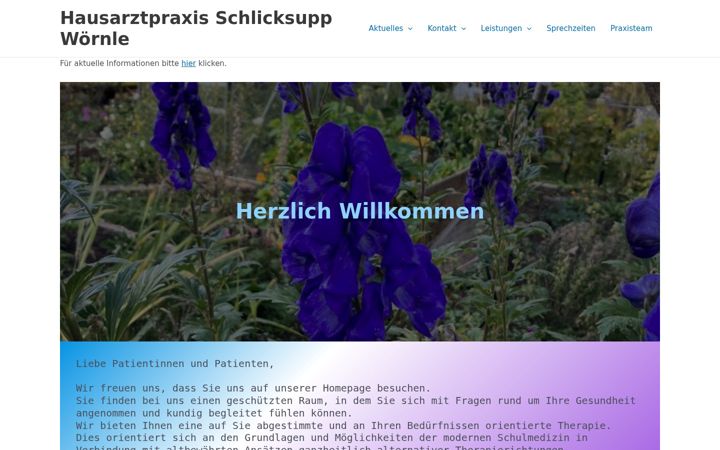 Posnetek zaslona schlicksupp-woernle.de