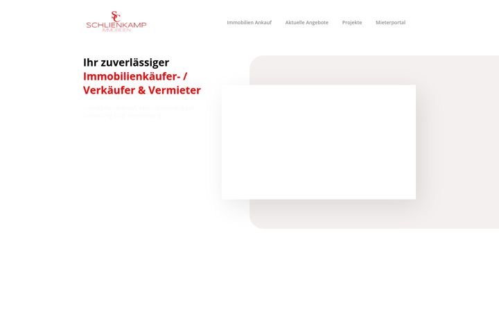 Screenshot of schlienkamp-immobilien.de