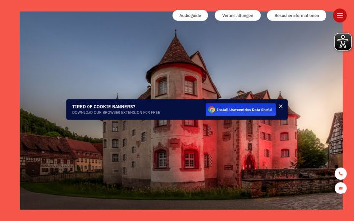 Screenshot of schloss-glatt.de