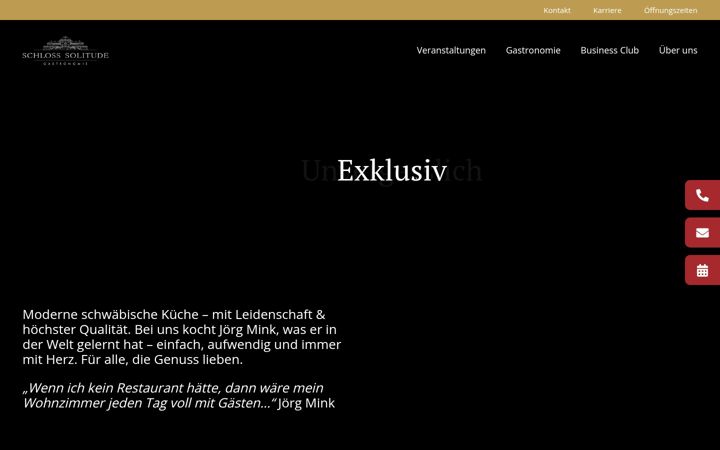 Screenshot of schloss-solitude-gastronomie.de