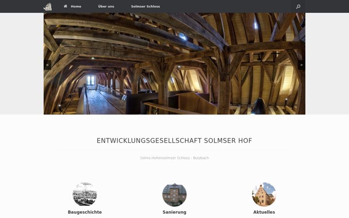Screenshot of schloss-solms.de