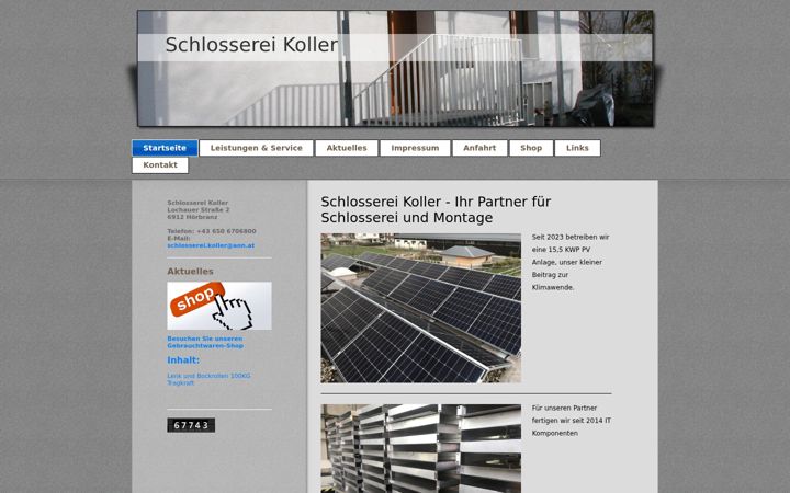 Screenshot of schlosserei-koller.at
