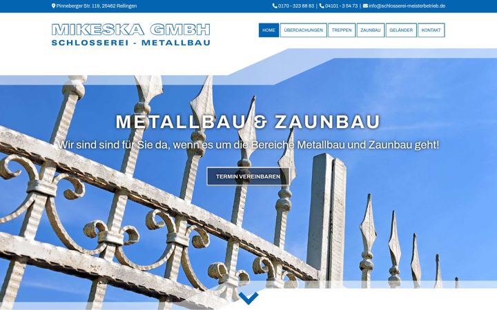 Screenshot of schlosserei-meisterbetrieb.de