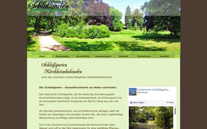 Capture d'écran de schlossgarten-kirchheimbolanden.de