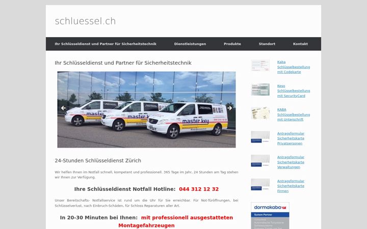 Screenshot of schluessel.ch