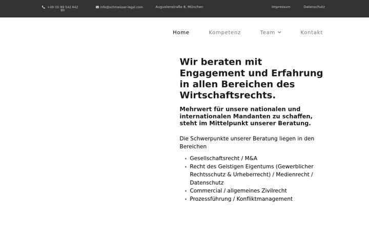 Screenshot of schmeisser-legal.com