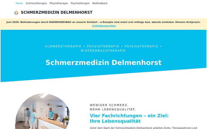 Ekrano kopija schmerzmedizin-delmenhorst.de