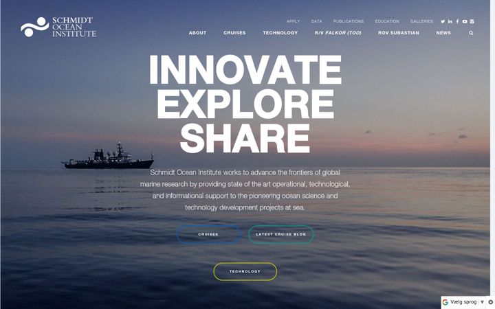 Screenshot of schmidtocean.org