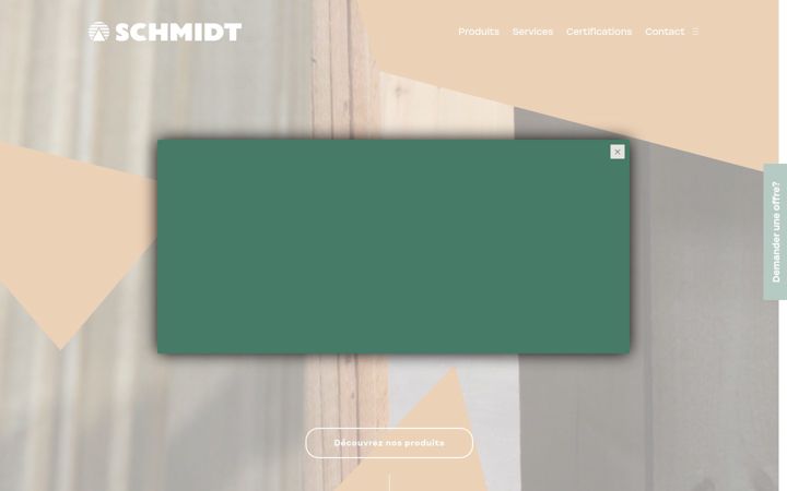 Screenshot of schmidtwood.be