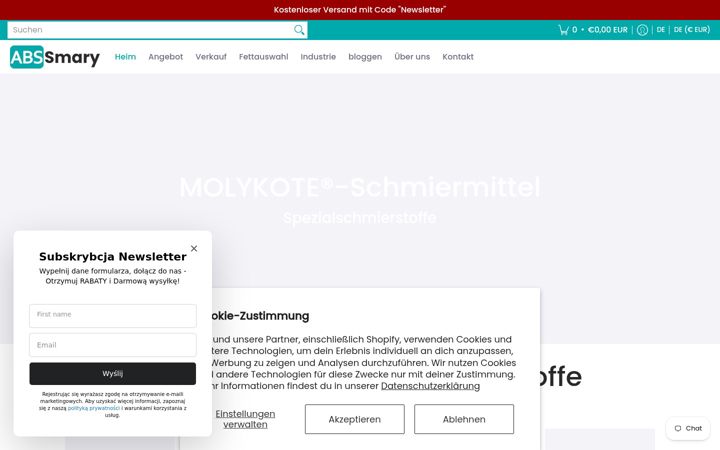 Screenshot of schmierstoff-markt.de