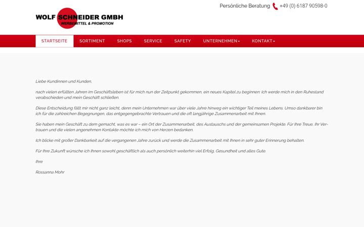 Snimka zaslona za schneider-promotion.de