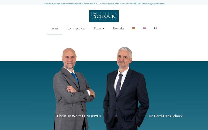 Skjámynd af schock-rae.de