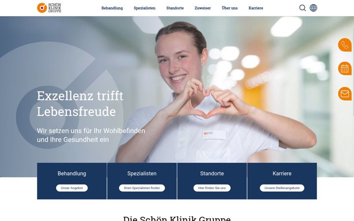 Screenshot of schoen-klinik.de