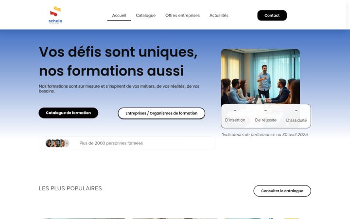 Ekraanipilt saidist schola-ingenierie.fr