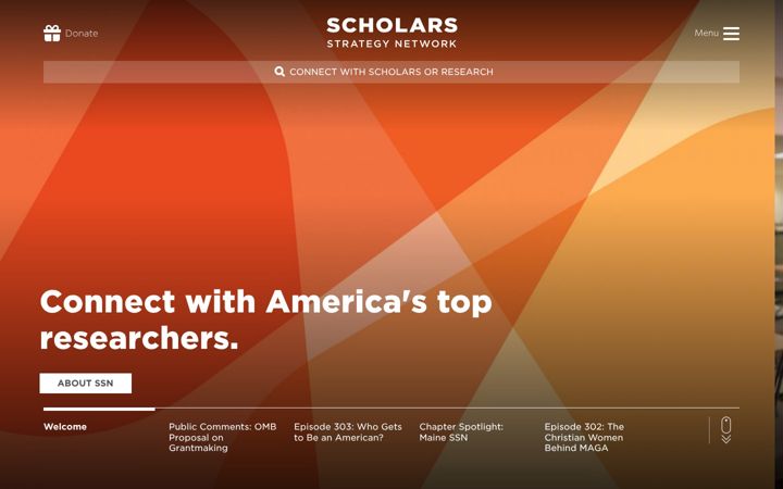 Screenshot of scholars.org