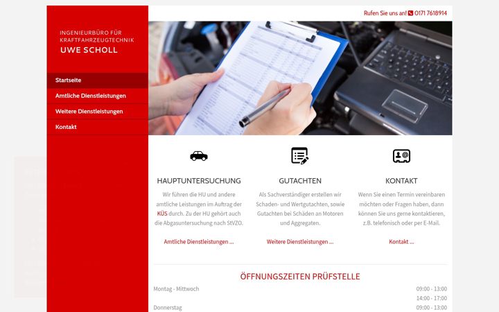 Skärmbild av scholl-kfz-sachverstaendiger.de