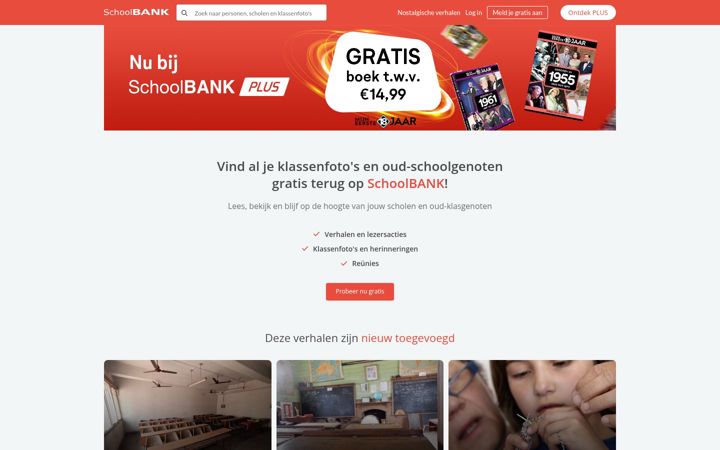 Snímek obrazovky schoolbank.nl