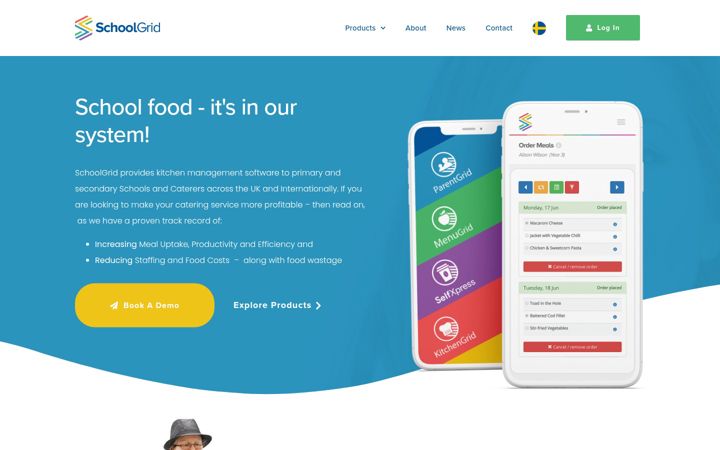 Screenshot of schoolgrid.co.uk