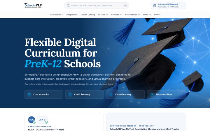 Captura de pantalla de schoolsplp.com
