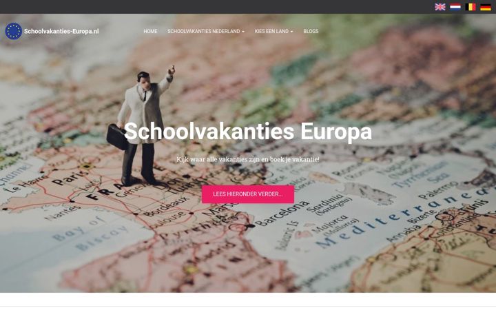 Screenshot of schoolvakanties-europa.nl