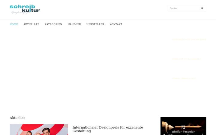 Skærmbillede af schreibkultur.de