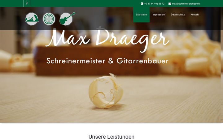 Screenshot of schreiner-draeger.de