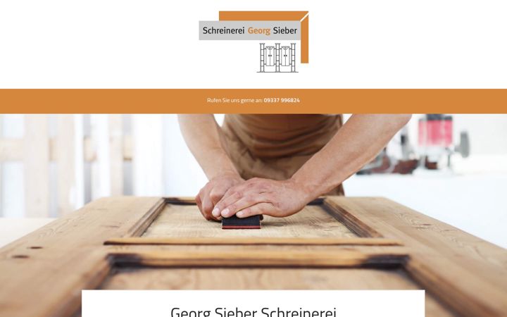 Posnetek zaslona schreinerei-georg-sieber.de