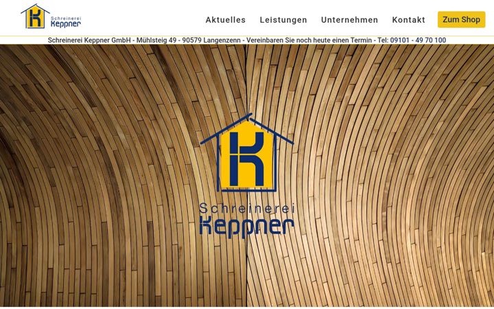 Screenshot of schreinerei-keppner.de