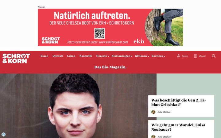 Screenshot of schrotundkorn.de