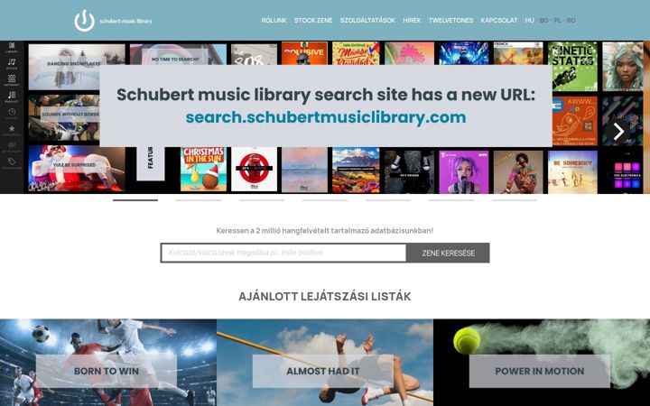 Skärmbild av schubertmusiclibrary.com