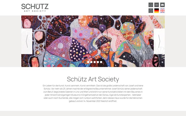 Screenshot of schuetzartsociety.at