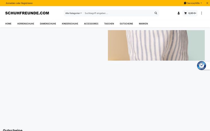 Screenshot ta' schuhfreunde.com